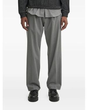 HUGO Elasticated-Waistband Pants - Grey