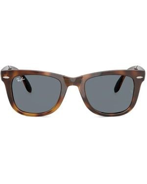Ray-Ban Folding Wayfarer Square-Frame Sunglasses - Grau