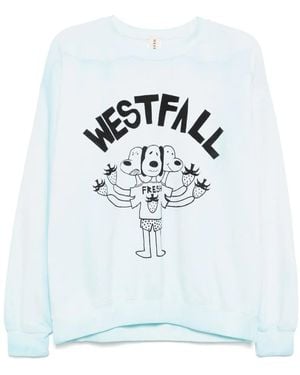 WESTFALL グラフィック スウェットシャツ - ブルー