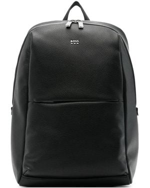 BOSS Pebbled Backpack - Black