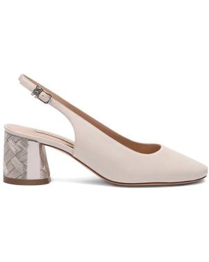Casadei Reflex Slingback Court Shoes - White