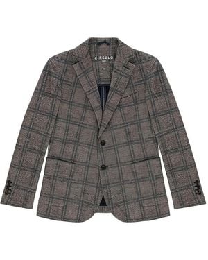 Circolo 1901 Checked Blazer - Grey