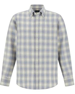 Paul & Shark Check-Pattern Flannel Shirt - Grey