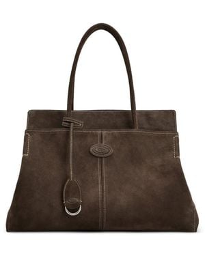 Tod's Tote Bag Mit Logo-Patch - Braun
