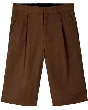 CAMPERLAB Pintuck Tailored Shorts - Brown