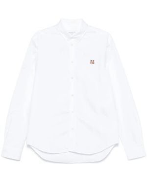 Maison Kitsuné Mini Fox Head Classic Bd Shirt Clothing - White