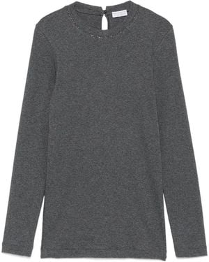 Brunello Cucinelli Cotton T-Shirt - Grey