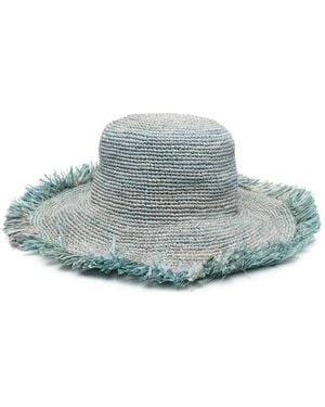 MADE FOR A WOMAN Chapeau 9101 Straw Sun Hat - Blue