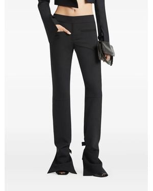 Courreges Hose Im Bootcut-Design - Schwarz