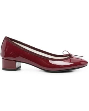 Repetto Bow-Detail Pumps - Red