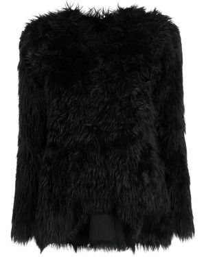 Comme des Garçons Faux-Fur T-Shirt - Black