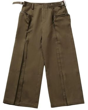Fax Copy Express Maxi-Pouch Pocket Trousers - Green