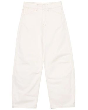 Bimba Y Lola Pantalon Cinq Poches En Jean Blanc À Jambe Baril - White