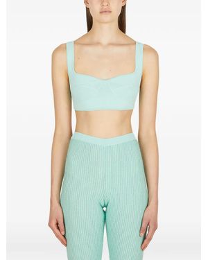 Marco Rambaldi Sweetheart-Neck Top - Green
