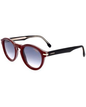 Carrera Striped Round-Frame Sunglasses - White