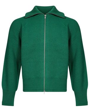 Entire studios Ribbed-Knit Cardigan - Green