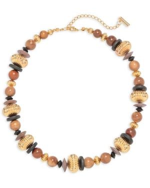 Jennifer Behr Rumi Beaded Necklace - Metallic