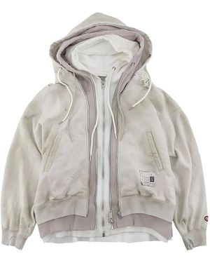 Maison Mihara Yasuhiro Layered Hooded Jacket - Grey