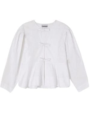 Ganni Organic Cotton Blouse - White