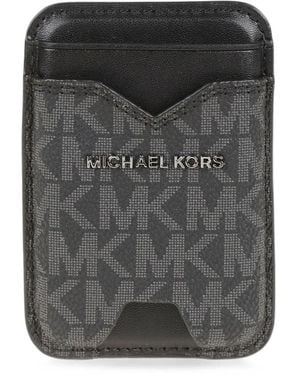Michael Kors Logo-Print Cardholder - Black