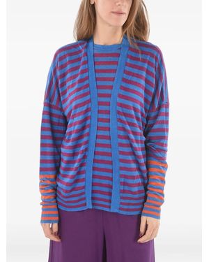 Woolrich Striped Cardigan - Blue