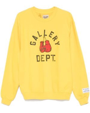 GALLERY DEPT. Banana Cotton Crew-Neck Sweatshirt - Yellow