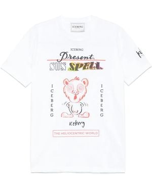Iceberg ロゴ Tシャツ - ホワイト