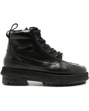Pace Duck V2 Leather Ankle Boots - Black