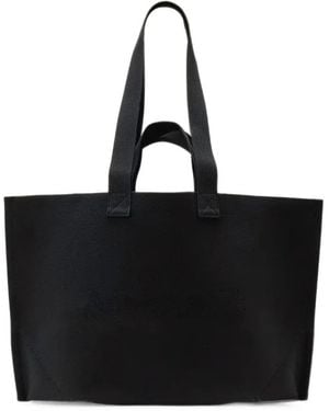 AllSaints Lutece Logo-Print Tote Bag - Black