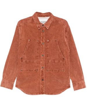 Isabel Marant Oriana Corduroy Shirt Jacket - Orange