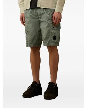 C.P. Company Chrome-R Lens Boxy Cargo Shorts - Green