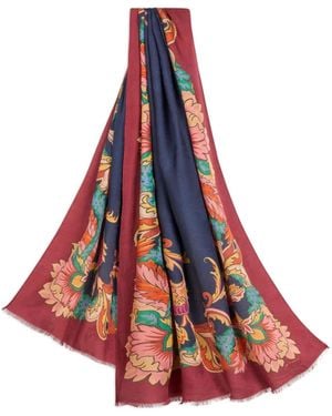 Etro フローラル スカーフ - レッド