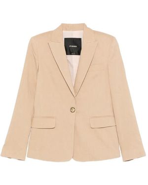 Pinko Blazer À Boutonnière - Natural