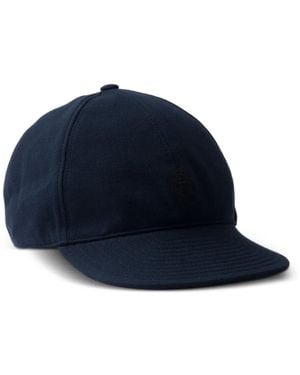 Prada Old Piqué Baseball Cap - Blue