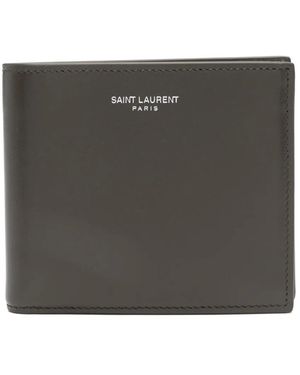 Saint Laurent Bi-Fold Smooth Leather Wallet - Black