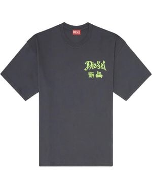 DIESEL T-Shirt À Imprimé Graphique - Blue