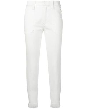 Chloé Vaqueros Con Ribete De Flecos - Blanco
