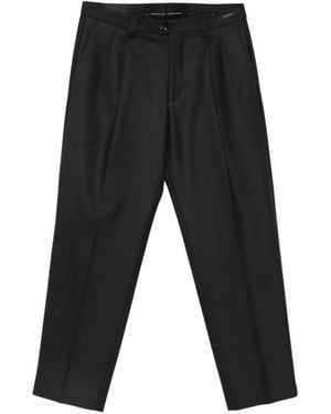 Michael Coal Harrison Pleated-Detail Tailored Trousers - Black