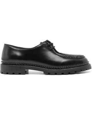 Saint Laurent Cruise Leather Oxford Shoes - Black
