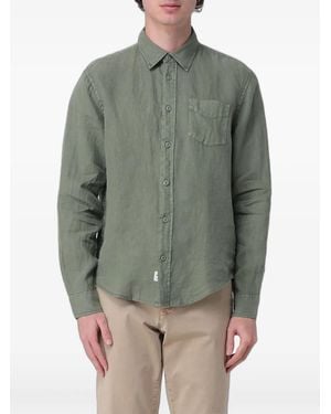 Blauer Linen Chest-Pocket Shirt - Green