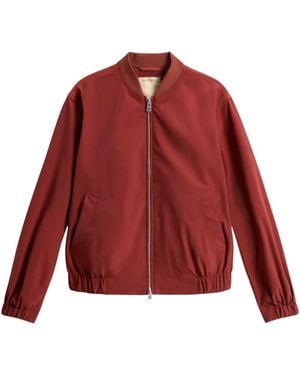 Woolrich Lightweight Bomber Jacket - Red
