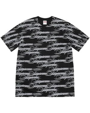 Supreme Script-Print T-Shirt - Black