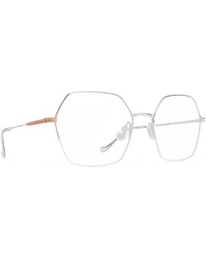 Caroline Abram Gafas Veronese Con Motivo Geométrico - Blanco