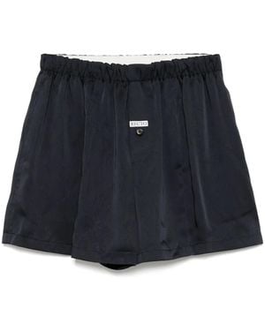 RECTO. Shorts Con Logo - Blu