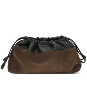 Pierre Hardy Suede Twin Clutch Bag - ブラック