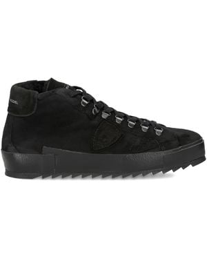 Philippe Model Zapatillas altas de ante - Negro