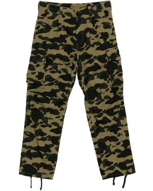 A Bathing Ape Camouflage-Print Trousers - Grey