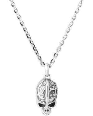 Emanuele Bicocchi Large Skull Necklace - Metallic