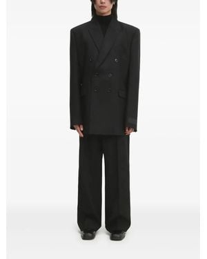 Vetements Pinstripe Trousers - Black
