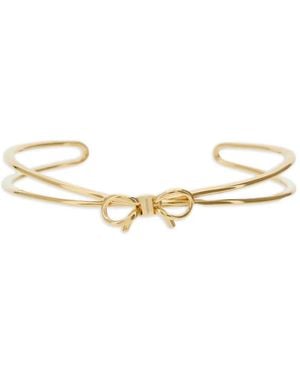 Ferragamo Bangle With Bow (S/M) - Metallic